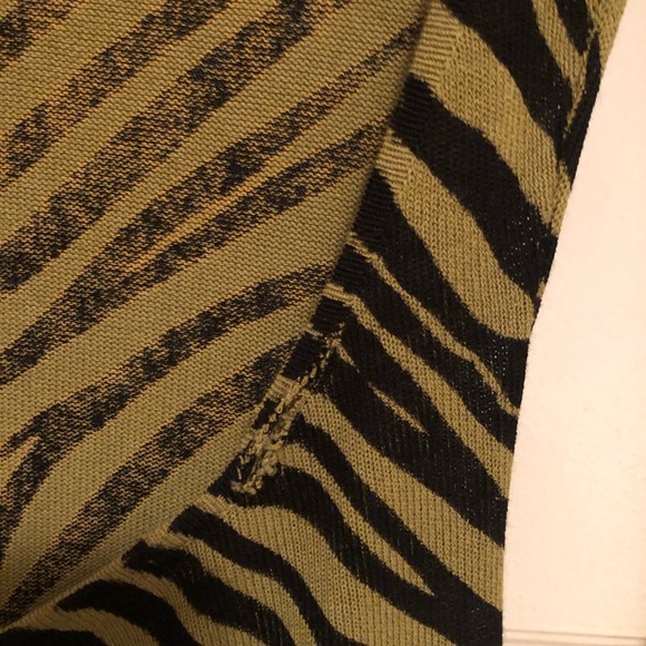 Betsey Johnson sexy green zebra stripe Dress sz S - Picture 8 of 8